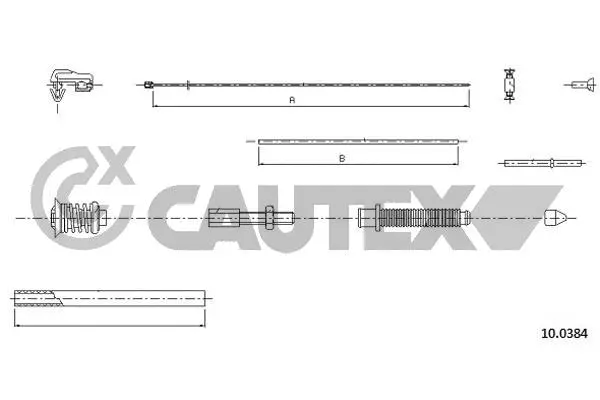 Câble d'accélération CAUTEX 762478