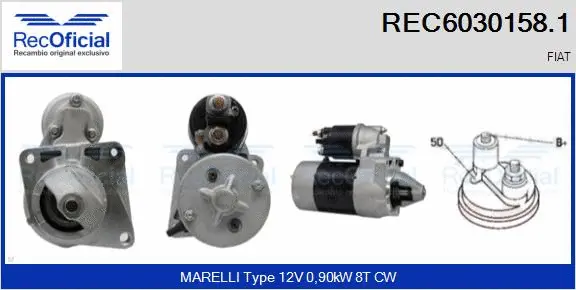 Démarreur RECOFICIAL REC6030158.1