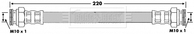 Flexible de frein BORG & BECK BBH6093