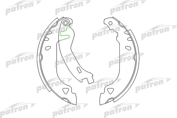 Jeu de mâchoires de frein PATRON PSP263