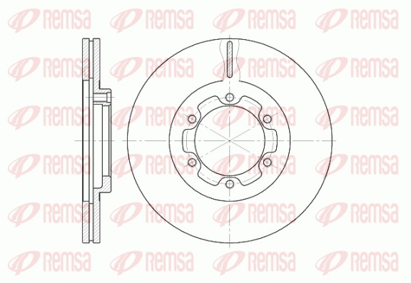 Disque de frein REMSA 6188.10
