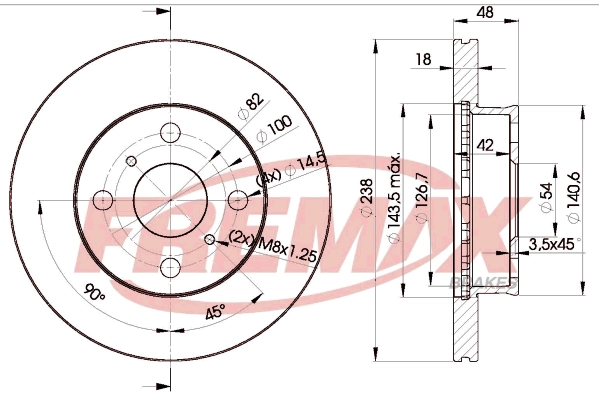 Disque de frein FREMAX BD-2250