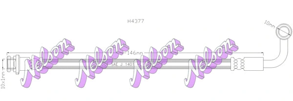 Flexible de frein KAWE H4377
