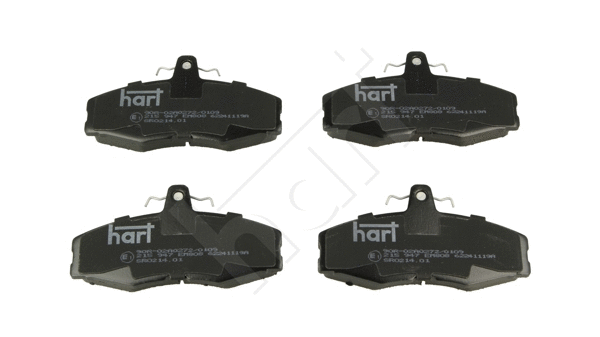 Kit de plaquettes de frein, frein à disque HART 215 947