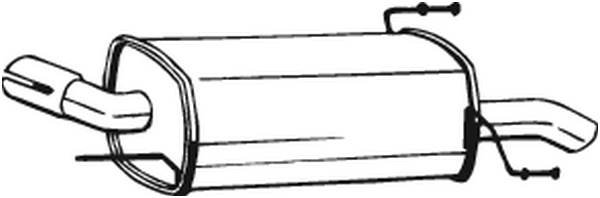 Silencieux arrière KLOKKERHOLM 185-609