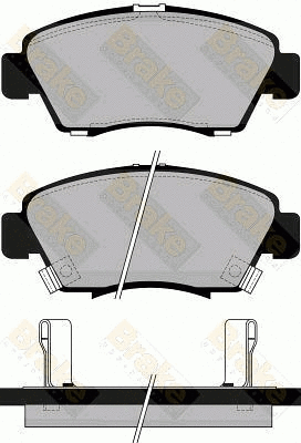 Kit de plaquettes de frein, frein à disque Brake ENGINEERING PA743
