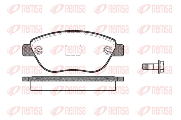 Kit de plaquettes de frein, frein à disque REMSA 0859.10