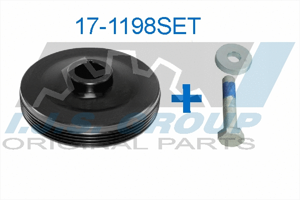 Kit de poulies, vilebrequin IJS GROUP 17-1198SET