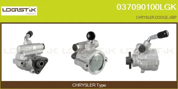 Pompe hydraulique, direction LGK 037090100LGK