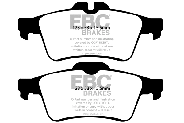 Kit de plaquettes de frein, frein à disque EBC Brakes DP21749