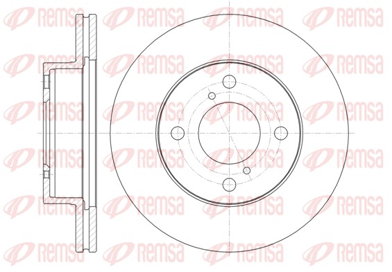 Disque de frein REMSA 61371.10