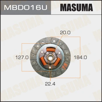 Disque d'embrayage MASUMA MBD016U