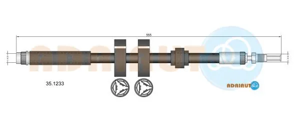 Flexible de frein ADRIAUTO 35.1233