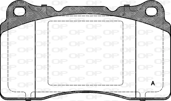 Kit de plaquettes de frein, frein à disque OPEN PARTS BPA0666.10