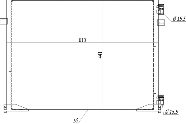 Condenseur, climatisation HART 613 939