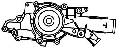 Pompe à eau, refroidissement du moteur LUZAR LWP 15220