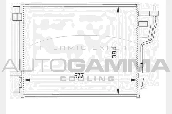 Condenseur, climatisation AUTOGAMMA 104455