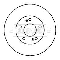 Disque de frein BORG & BECK BBD5015