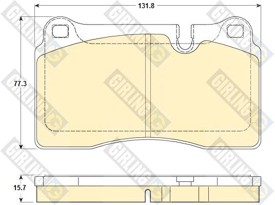 Kit de plaquettes de frein, frein à disque GIRLING 6120485