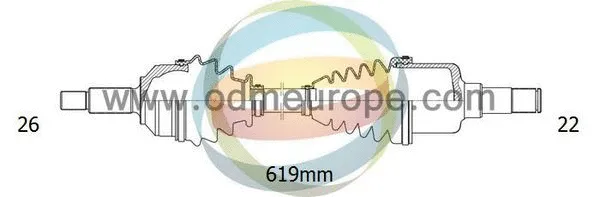 Arbre de transmission 4X4 ESTANFI EST-18-341030