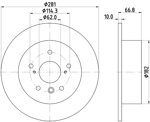 Disque de frein MINTEX MDC2368
