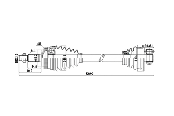Arbre de transmission DYNAMATRIX DDS250200