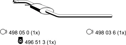 Silencieux central ERNST 176224