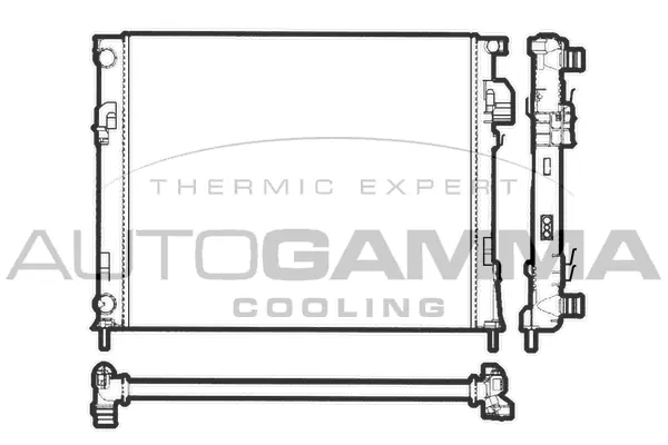 Radiateur, refroidissement du moteur AUTOGAMMA 103195