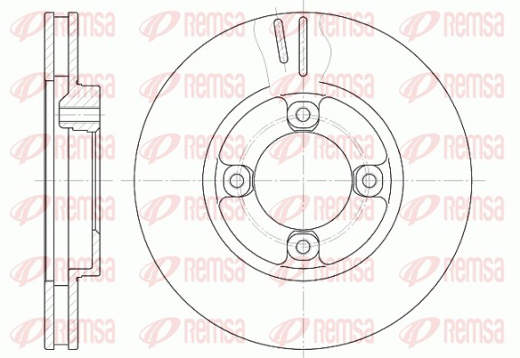 Disque de frein REMSA 61248.10