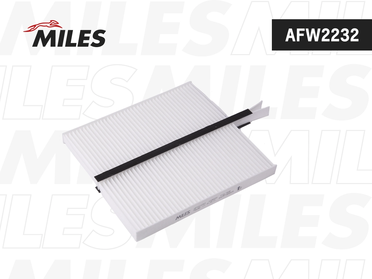 Filtre, air de l'habitacle MILES AFW2232