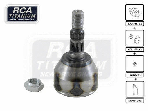 Jeu de joints, arbre de transmission RCA FRANCE OA88