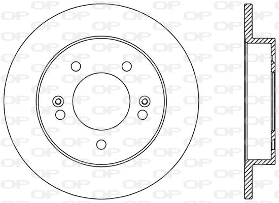 Disque de frein OPEN PARTS BDA2569.10