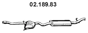 Silencieux arrière EBERSPÄCHER 02.189.83