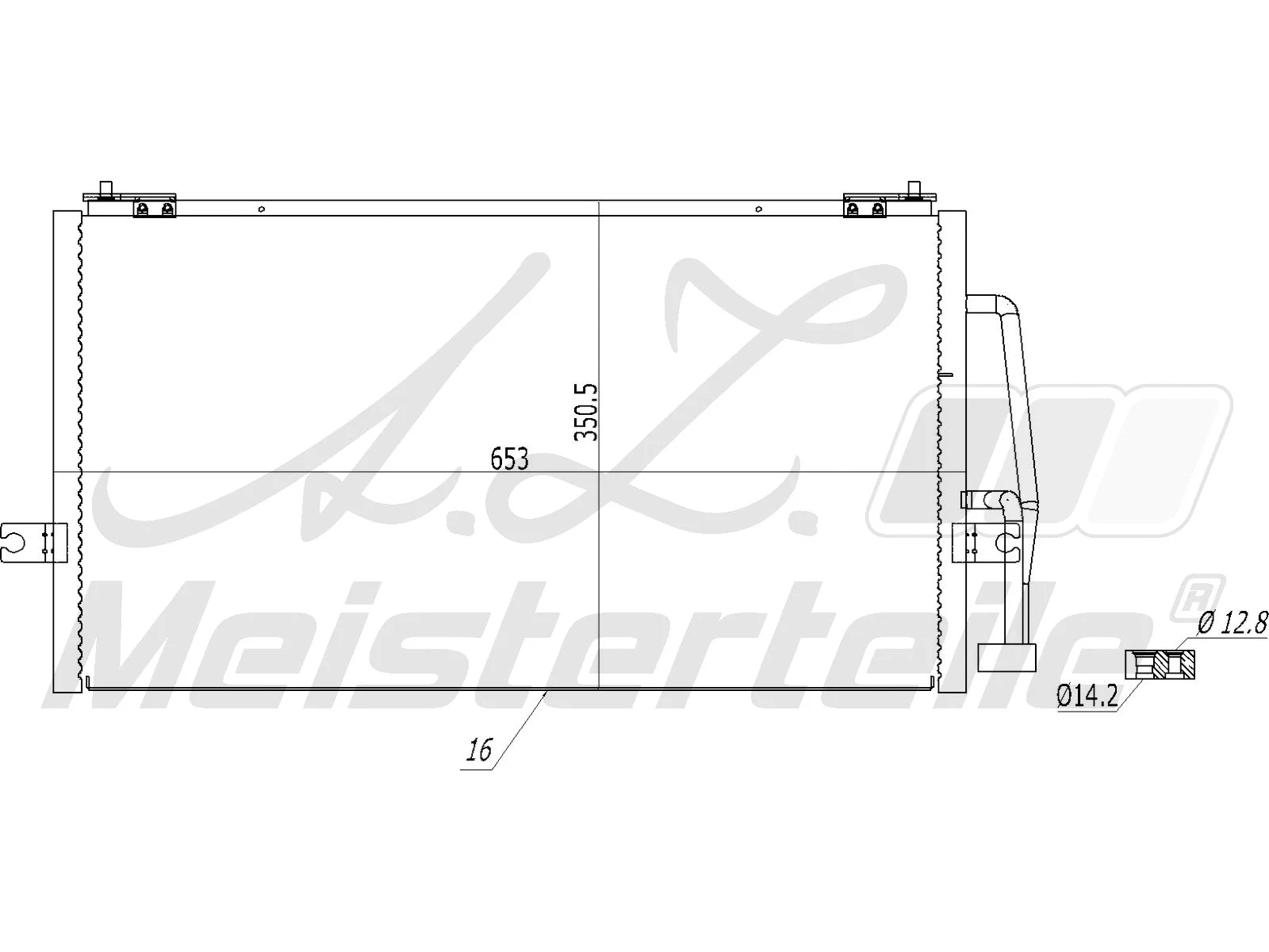 Condenseur, climatisation A.Z. Meisterteile AZMT-45-030-1461