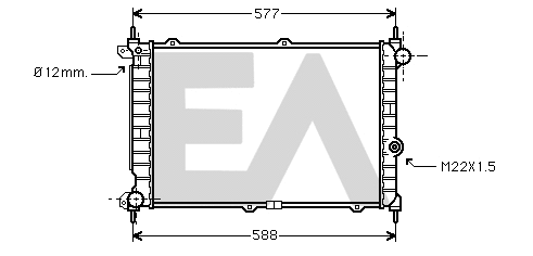 Radiateur, refroidissement du moteur EACLIMA 31R54091