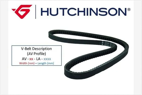 Courroie trapézoïdale HUTCHINSON AV 10 815 (La 825)
