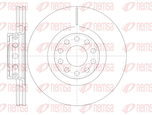 Disque de frein REMSA 6781.10