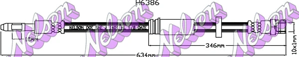 Flexible de frein KAWE H6386