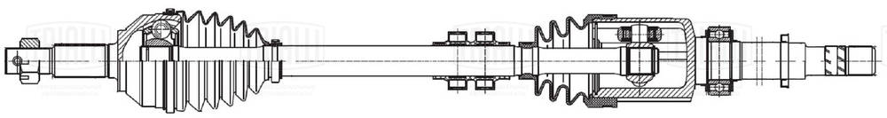 Arbre de transmission TRIALLI AR 1412