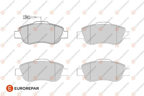 Kit de plaquettes de frein, frein à disque EUROREPAR 1682314980