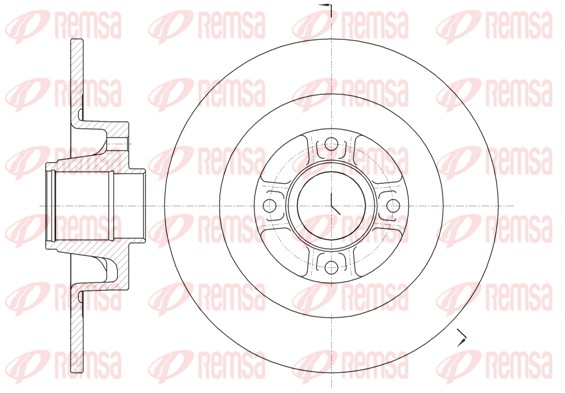 Disque de frein REMSA 61047.00