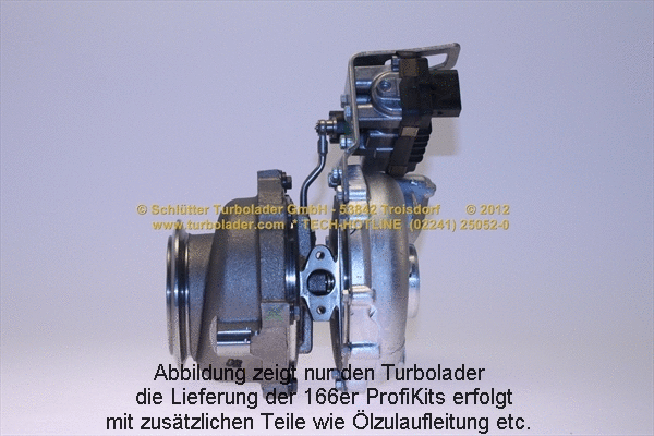 Turbocompresseur, suralimentation SCHLÜTTER TURBOLADER 166-08885MAX