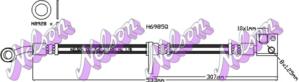 Flexible de frein KAWE H6985Q