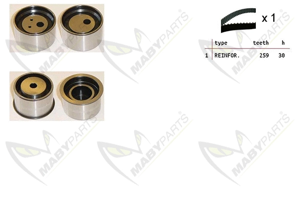 Kit de courroie crantée MABYPARTS OBK010459