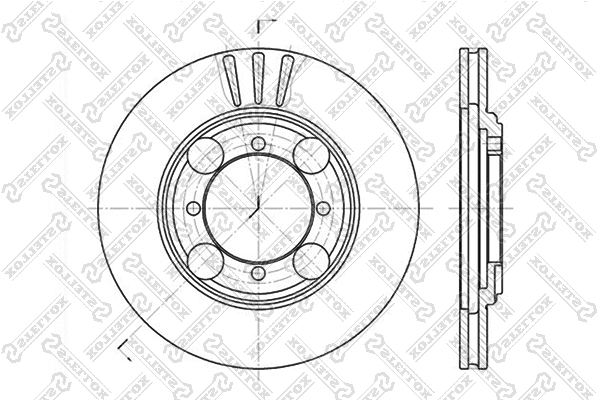 Disque de frein STELLOX 6020-3401V-SX