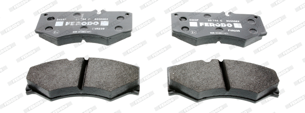 Kit de plaquettes de frein, frein à disque FERODO FVR239