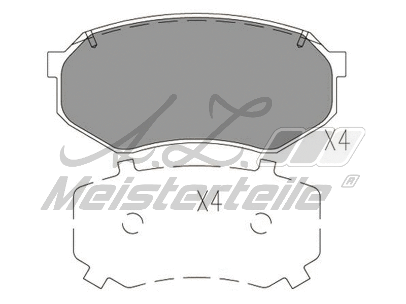 Kit de plaquettes de frein, frein à disque A.Z. Meisterteile AZMT-44-022-2121