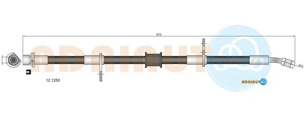 Flexible de frein ADRIAUTO 12.1250