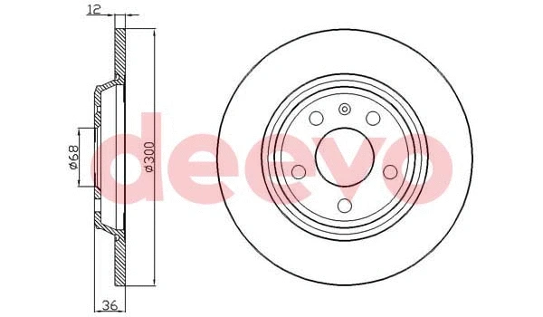 Disque de frein DEEVO BD20580