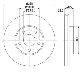 Disque de frein MTR 12108521
